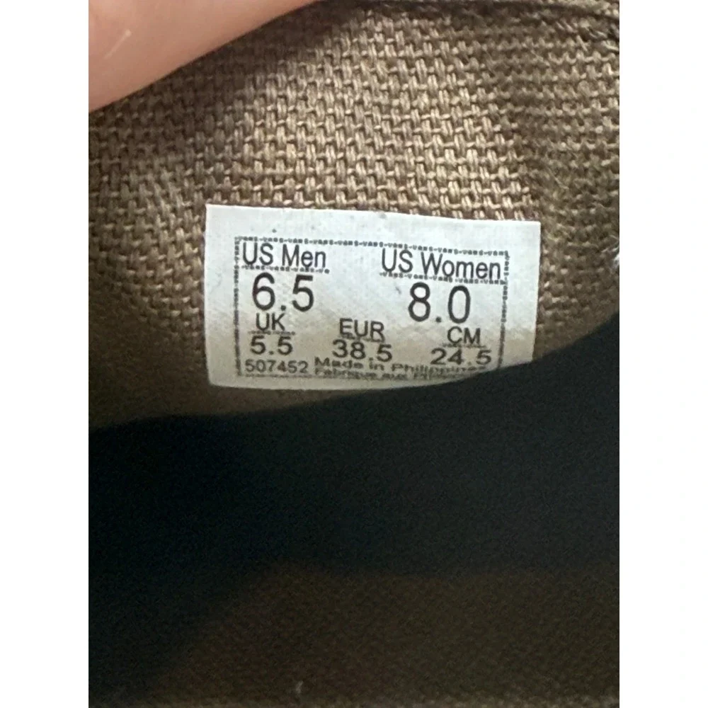 Vans Classic Slip-On Suede Sherpa Faux Fur Lined Olive Green Mens 6.5 Womens 8